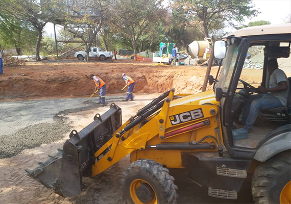 Construction of internal gravel roads, waterline and elevated water tanks in Lesoma and Kazungula Villages